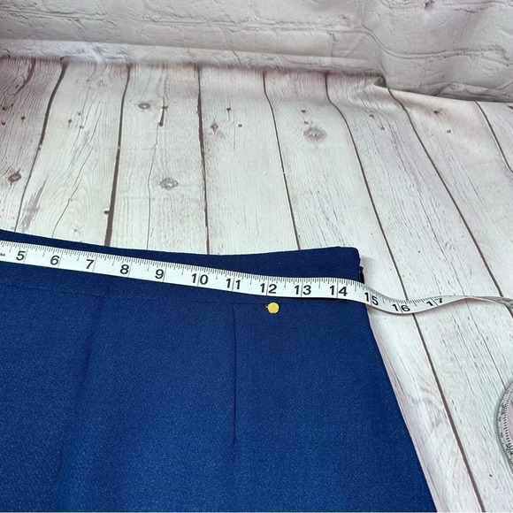 Harlyn anthropologie midi pencil skirt with sheer panel stripe at bottom small - Picture 7 of 8